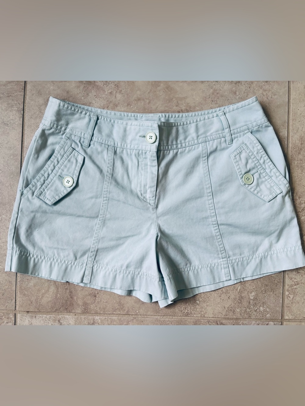 Ann Taylor LOFT Pale Blue Women's Chino Shorts(10)